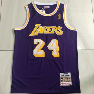 NBA 24 Kobe Bryant Lakers 2007-08 authentique Maillot Violet